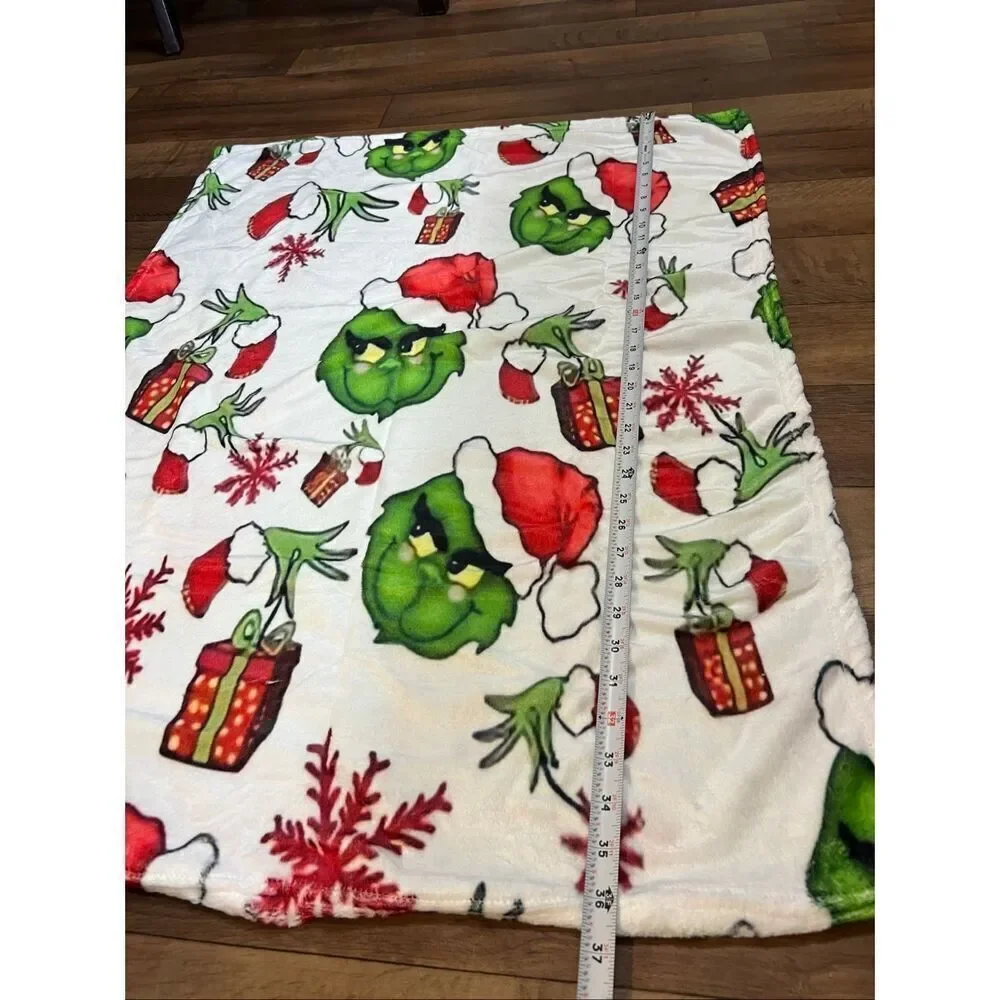 The Grinch Baby Christmas Blanket Approximately 27”x29”
